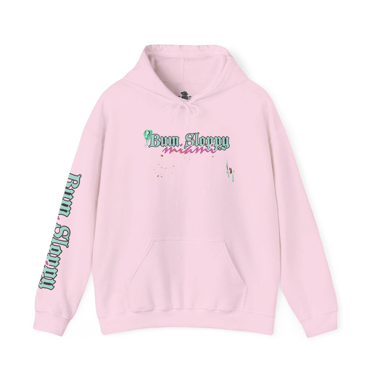 Bum Sloppy Miami MC Sunny Daze Heavy Blend Hooded Sweatshirt with Seaside Snack Stains