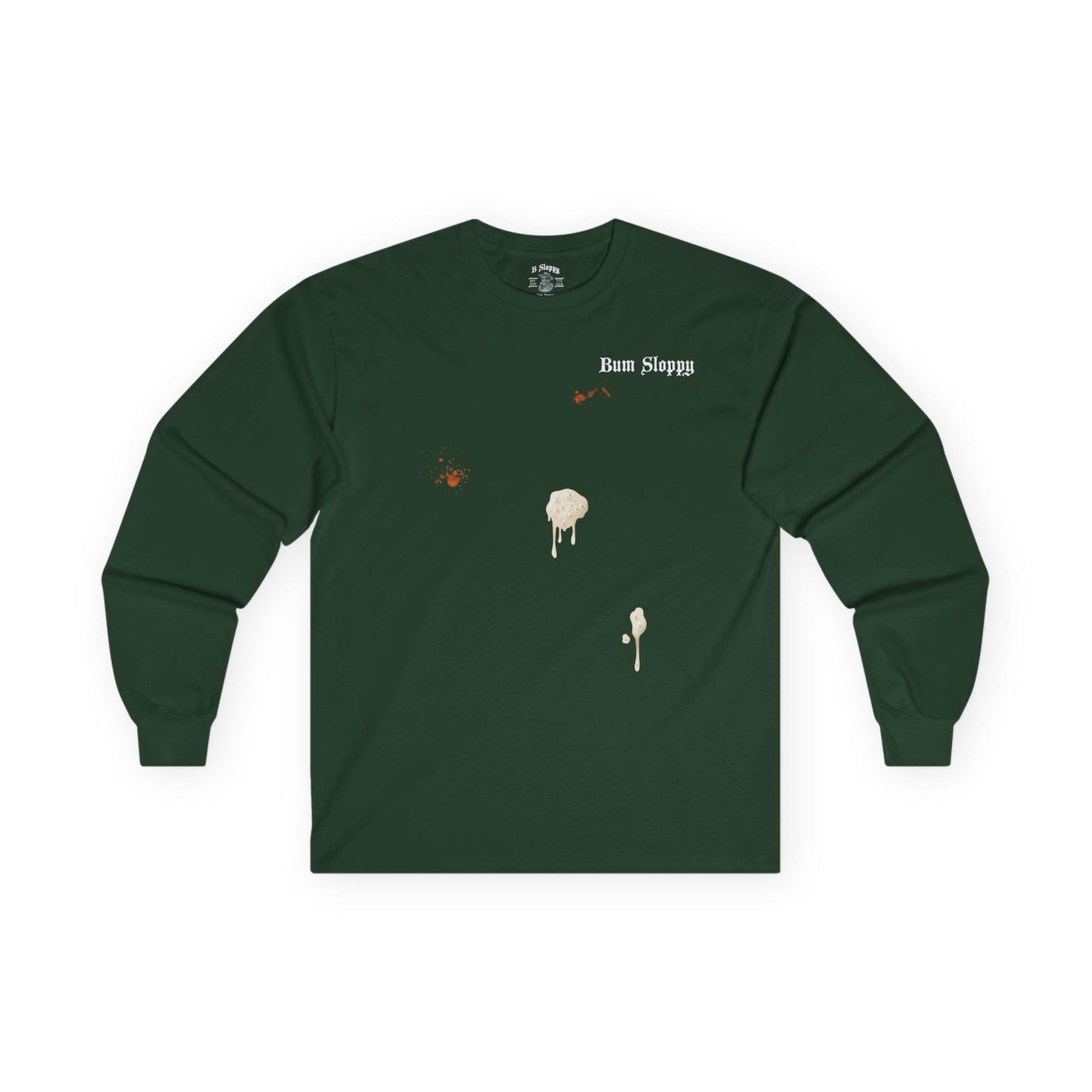 Sippin' Mermaid Long Sleeve with Bleu Cheese & Hot Sauce Stains