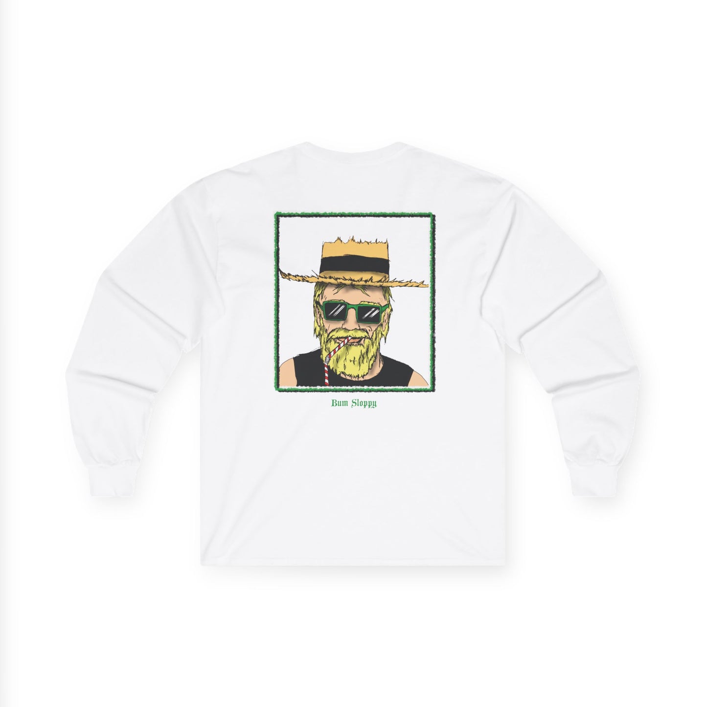 Sippin' Sloppy Long Sleeve with Nacho and Hot Sauce Stains