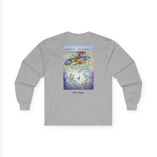 Patient Fisherman Long Sleeve with Fish Gutting Blood Stains