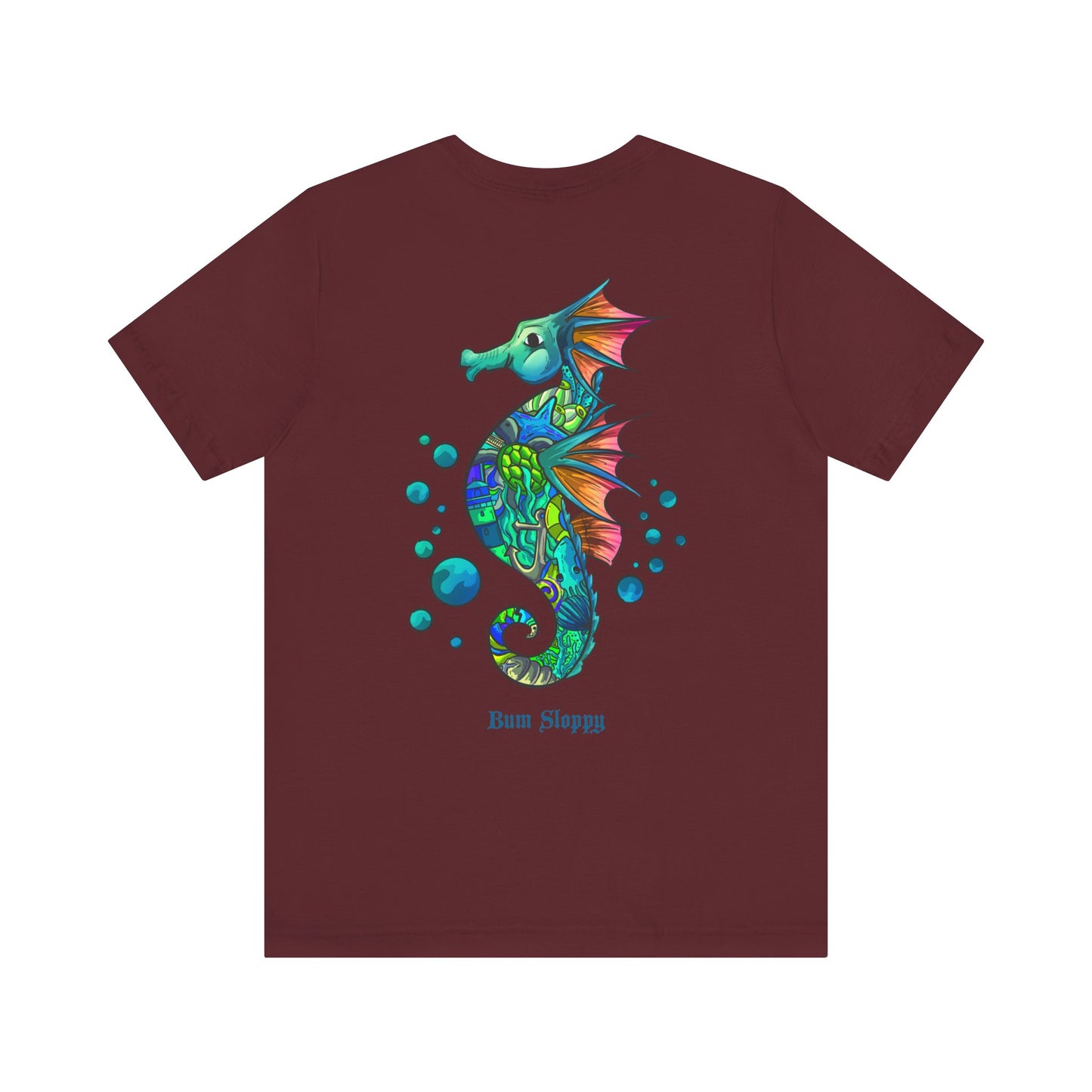 Doodle Seahorse with Mayo and Sauce Splatter