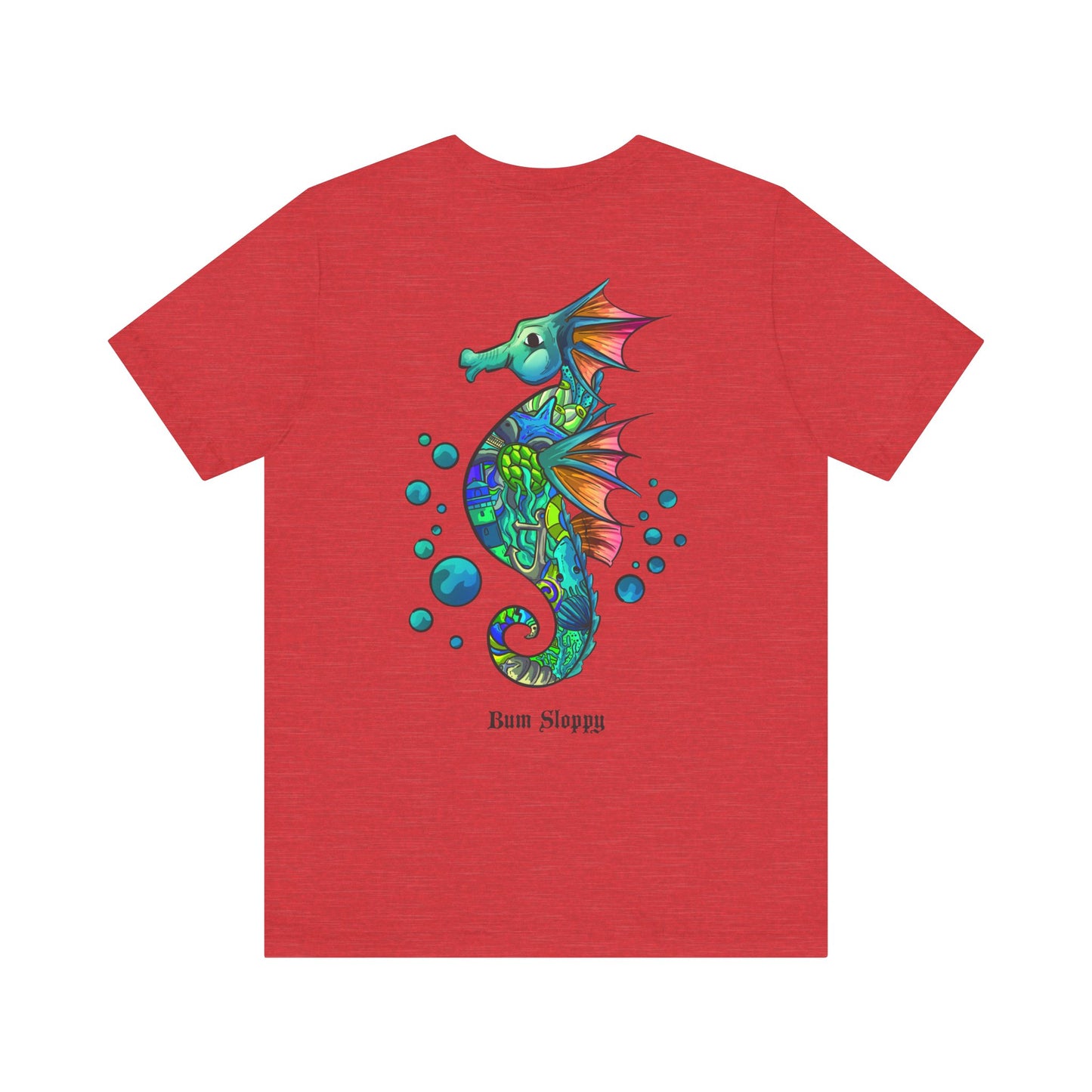 Doodle Seahorse with Mayo and Sauce Splatter