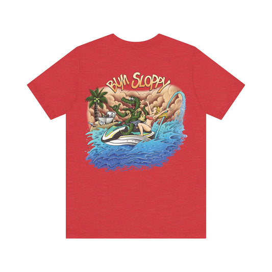 Jetski Gator with Taco, Hot Sauce and Nacho Cheese Stains