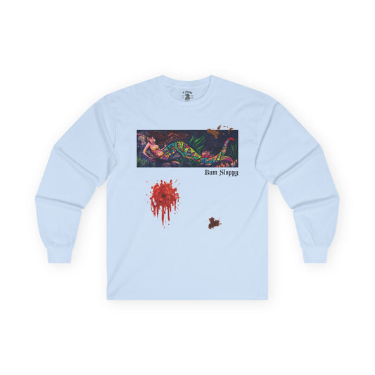 Doodle Mermaid Long Sleeve with Tomato Stains