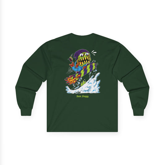 Gnarly Mute Grab with Mustard, Gravy and Juice Stains Longsleeves