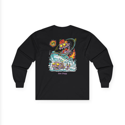 Gnarly Fishing Long Sleeve with Fish Gutting Blood Stains
