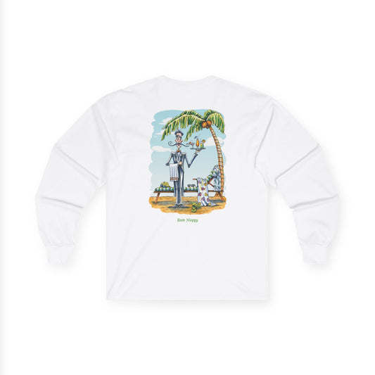 Beach Butler Long Sleeve with Taco & Nachos Stains