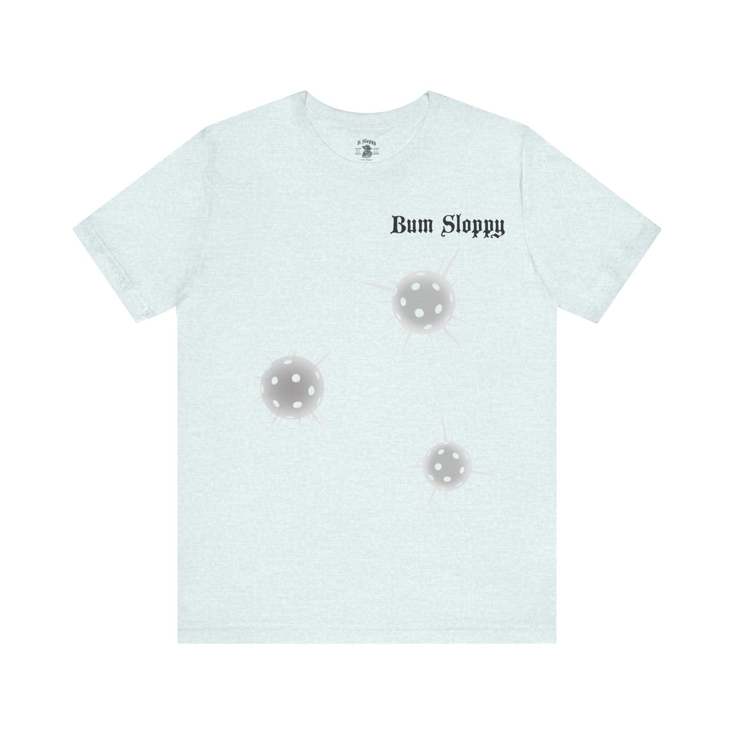 Rowdy Retro Women's Dink This! Pickleball Tee with Pickleball Strike Marks