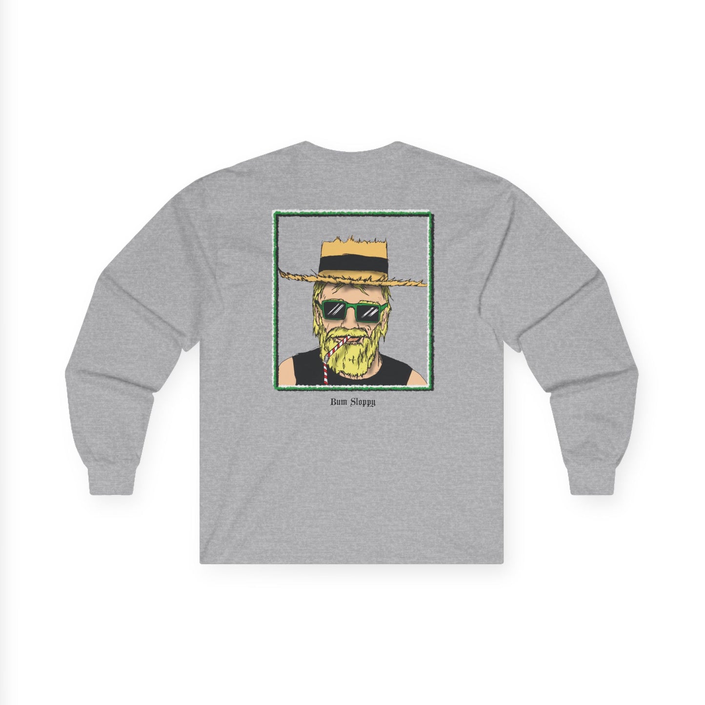 Sippin' Sloppy Long Sleeve with Nacho and Hot Sauce Stains