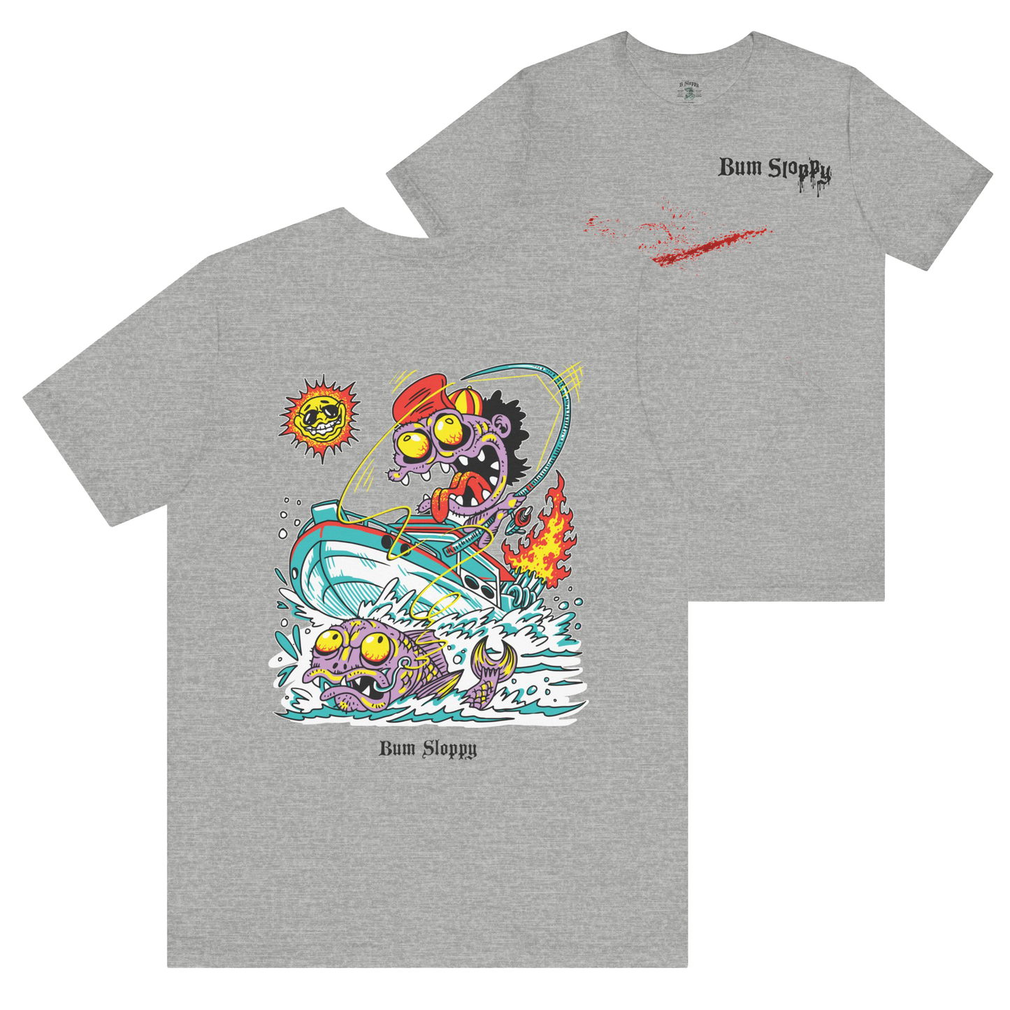 Gnarly Fishing with Fish Gutting Blood Stains