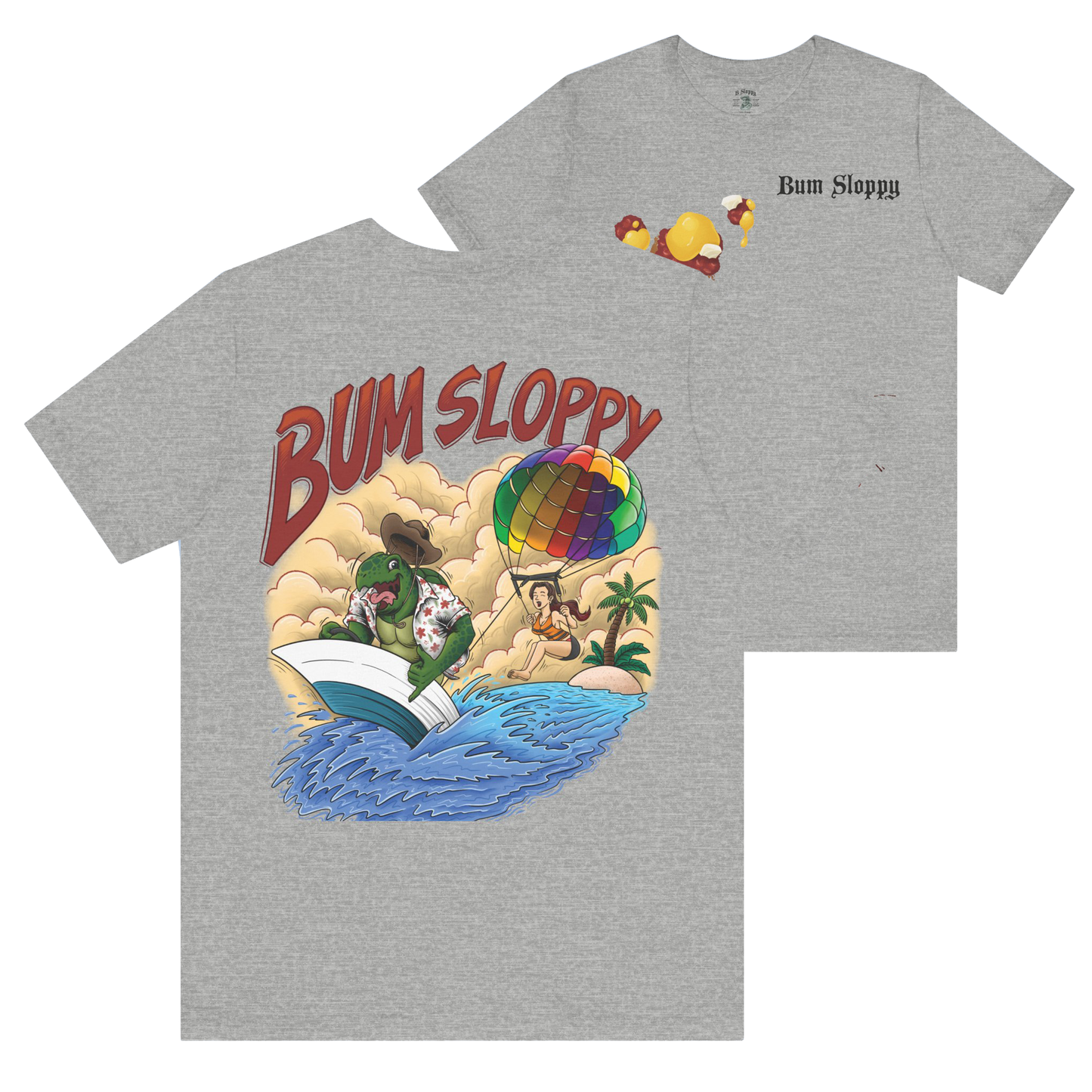 Parasailing Turtle with Chili Cheese Stains