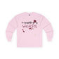 Forgetting My Words Long Sleeve with Wine and Blue Cheese Dressing Stains