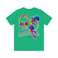 No-Holds Neon Women's Dink This! Pickleball Tee with Pickleball Strike Marks