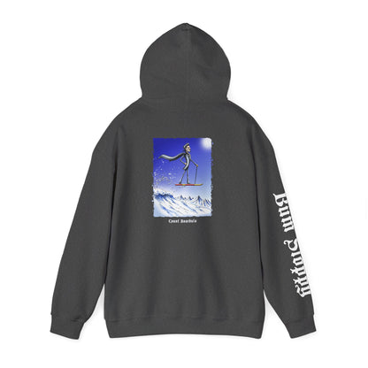 Count Boardula with Bloody Vampire Snack Stains Heavy Blend Hooded Sweatshirt