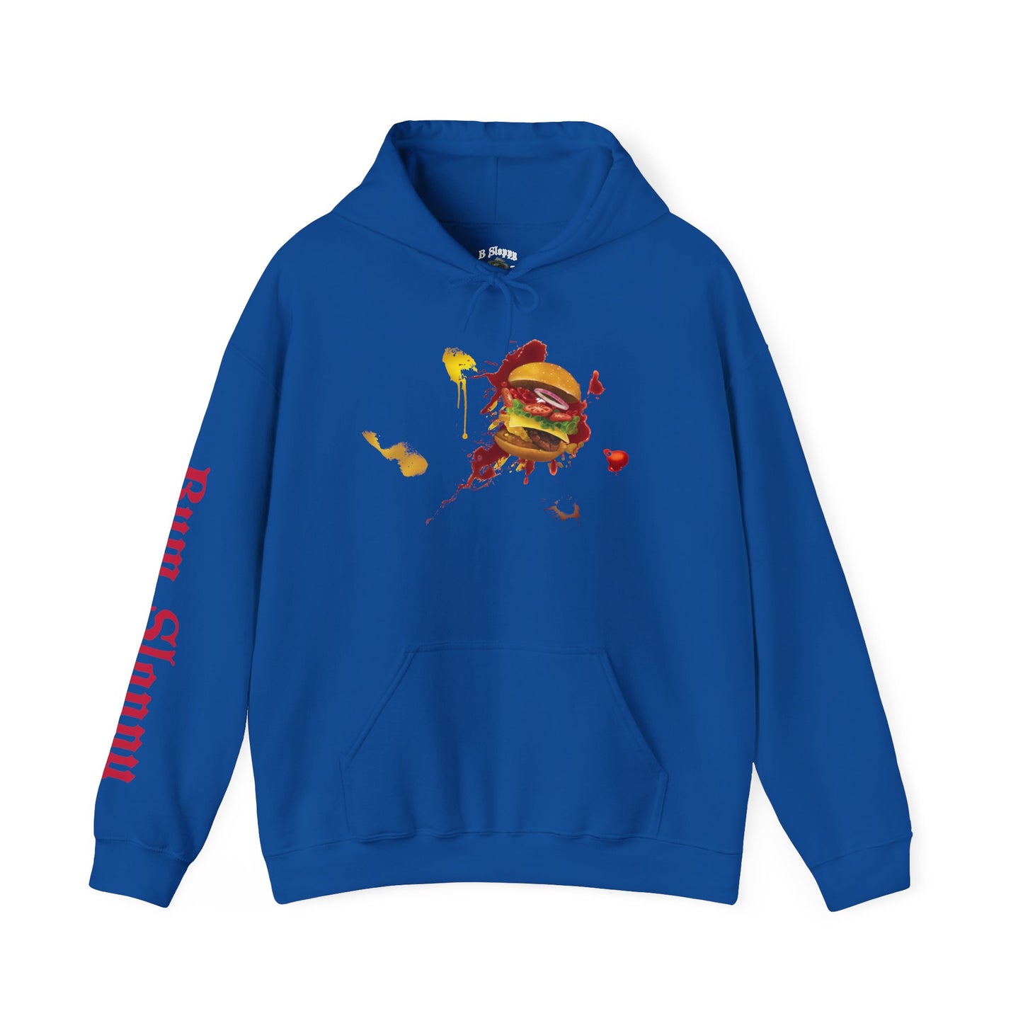 Super Sloppy Burger with Fixin' Stains Heavy Blend Hooded Sweatshirt