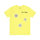 No-Holds Neon Women's Dink This! Pickleball Tee with Pickleball Strike Marks