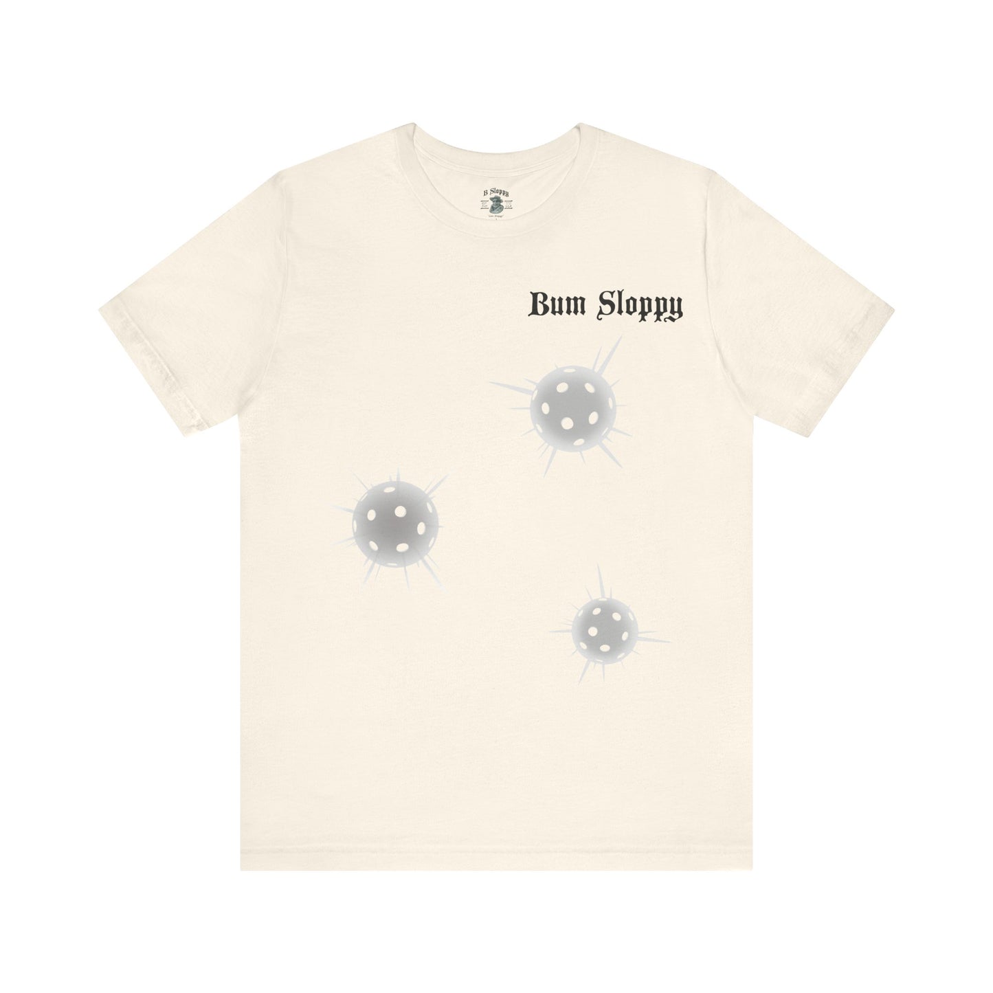Rowdy Retro Women's Dink This! Pickleball Tee with Pickleball Strike Marks