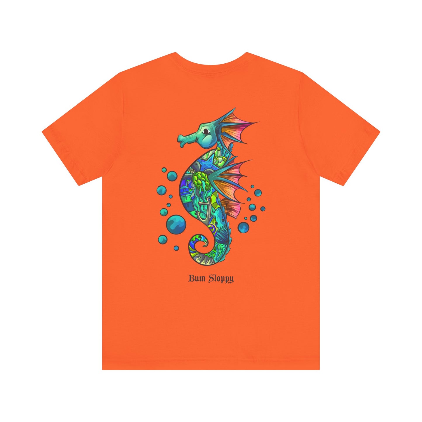 Doodle Seahorse with Mayo and Sauce Splatter