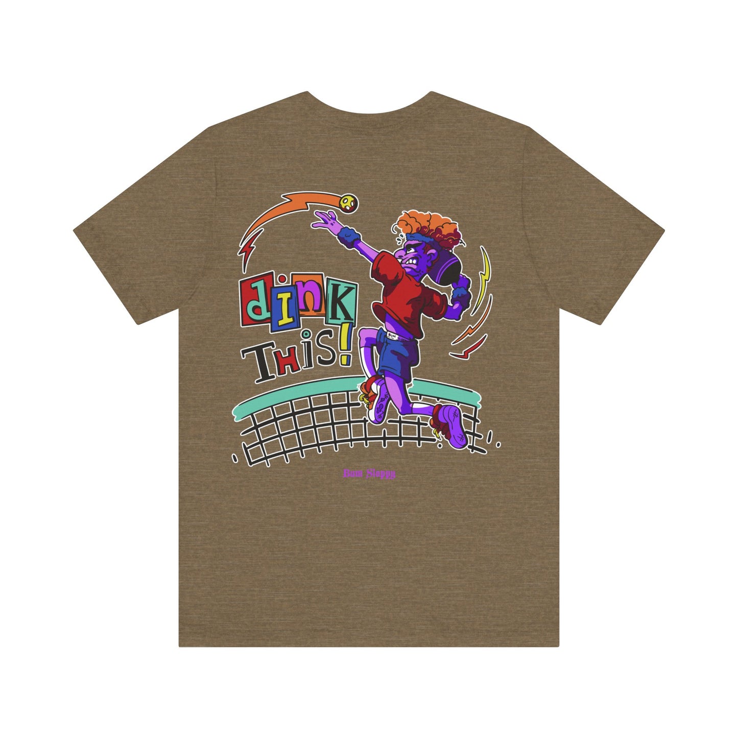 Rowdy Retro Men's Dink This! Pickleball Tee with Pickleball Strike Marks
