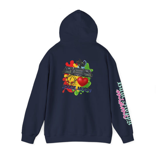 Bum Sloppy Miami House Music Heavy Blend Hooded Sweatshirt