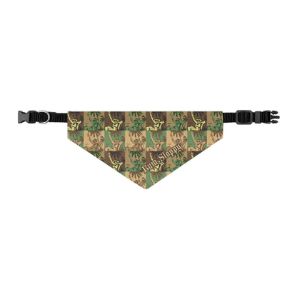 Beachside Pop Art Sloppy Life Pet Bandana Collar