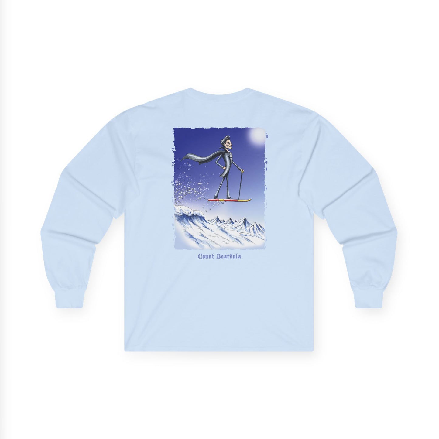 Count Boardula Longsleeves with Bloody Vampire Snack Stains