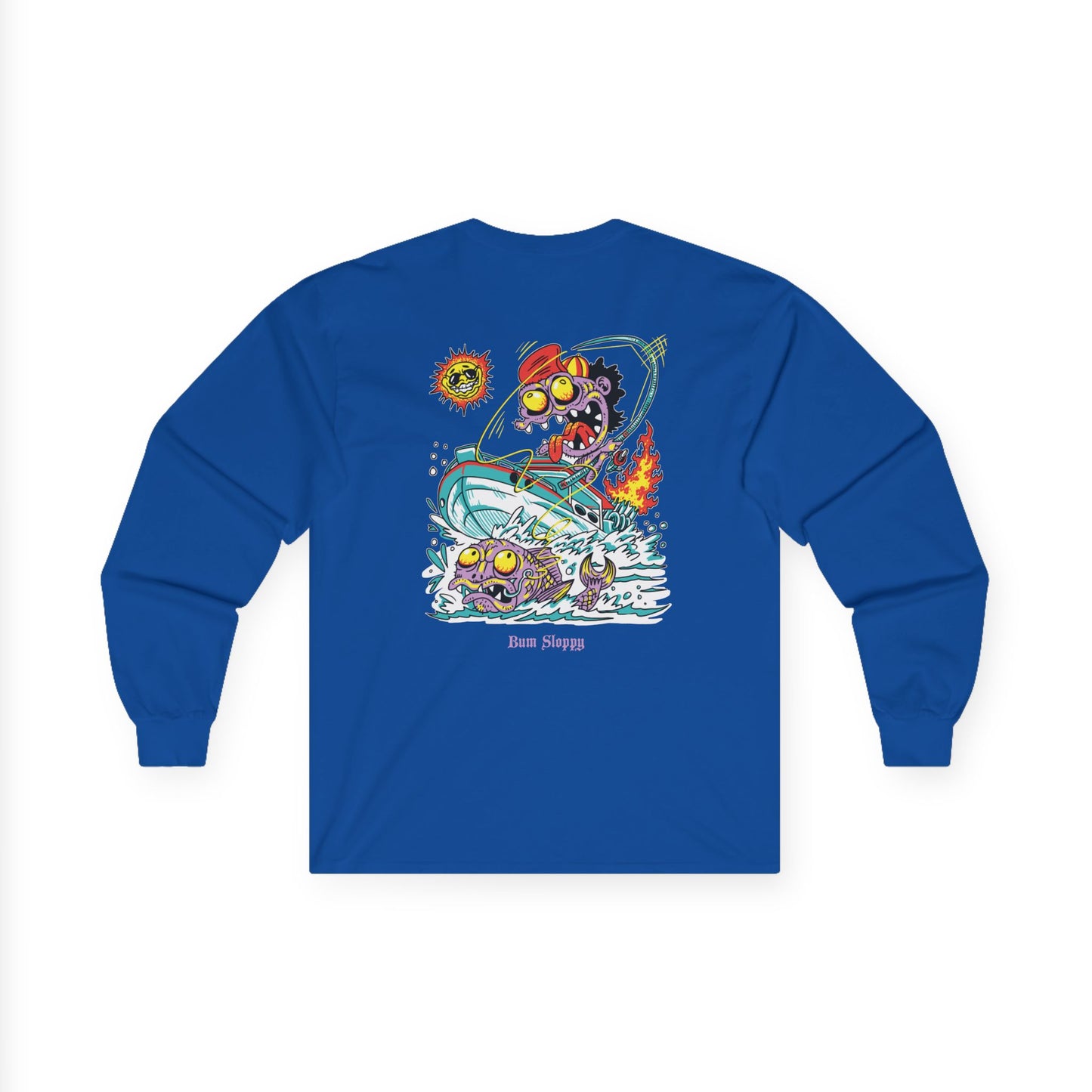 Gnarly Fishing Long Sleeve with Fish Gutting Blood Stains