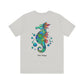 Doodle Seahorse with Mayo and Sauce Splatter