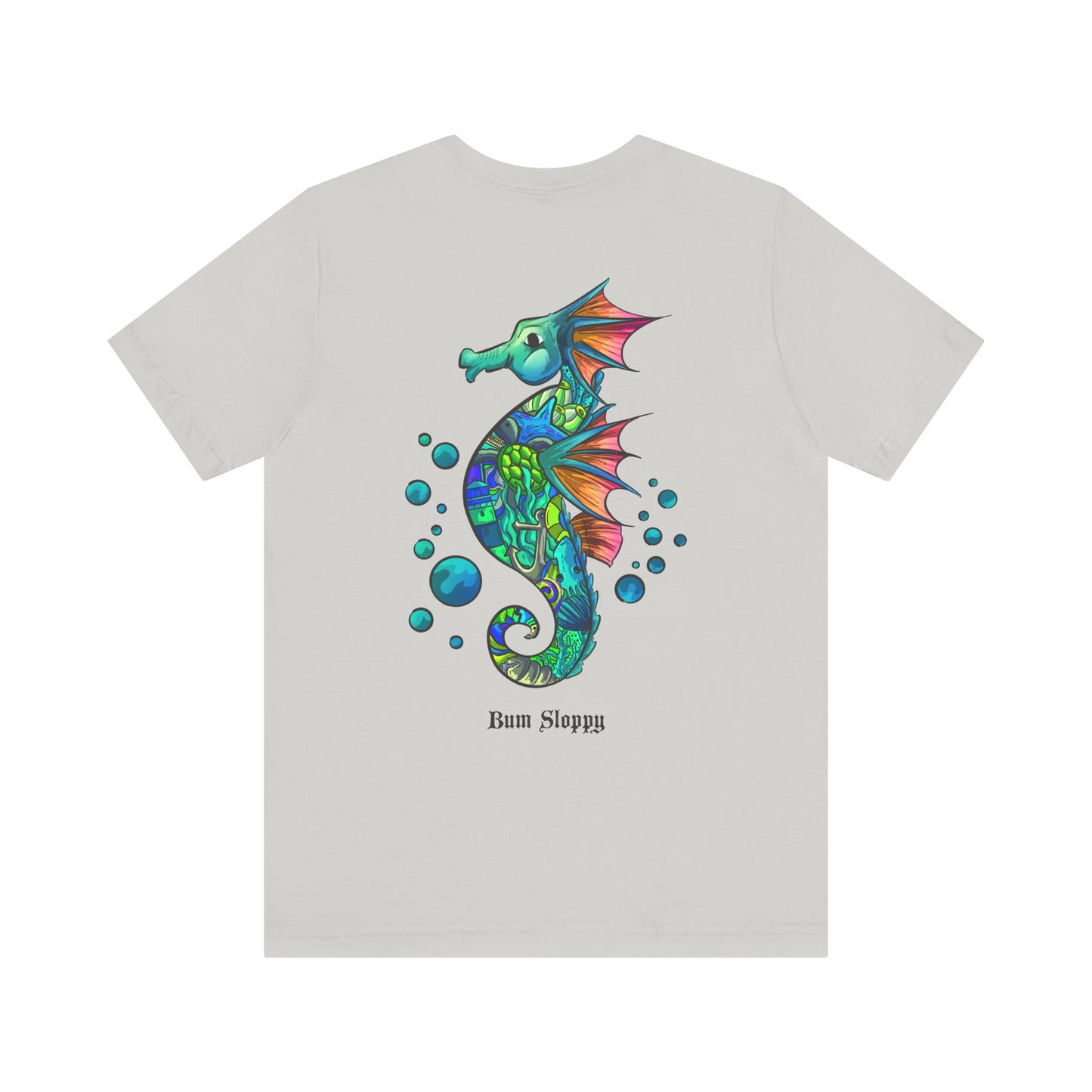 Doodle Seahorse with Mayo and Sauce Splatter