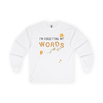 Forgetting My Words Long Sleeve with Beer and Mustard Stains