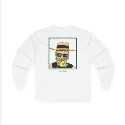 Sippin' Sloppy Long Sleeve with Nacho and Hot Sauce Stains