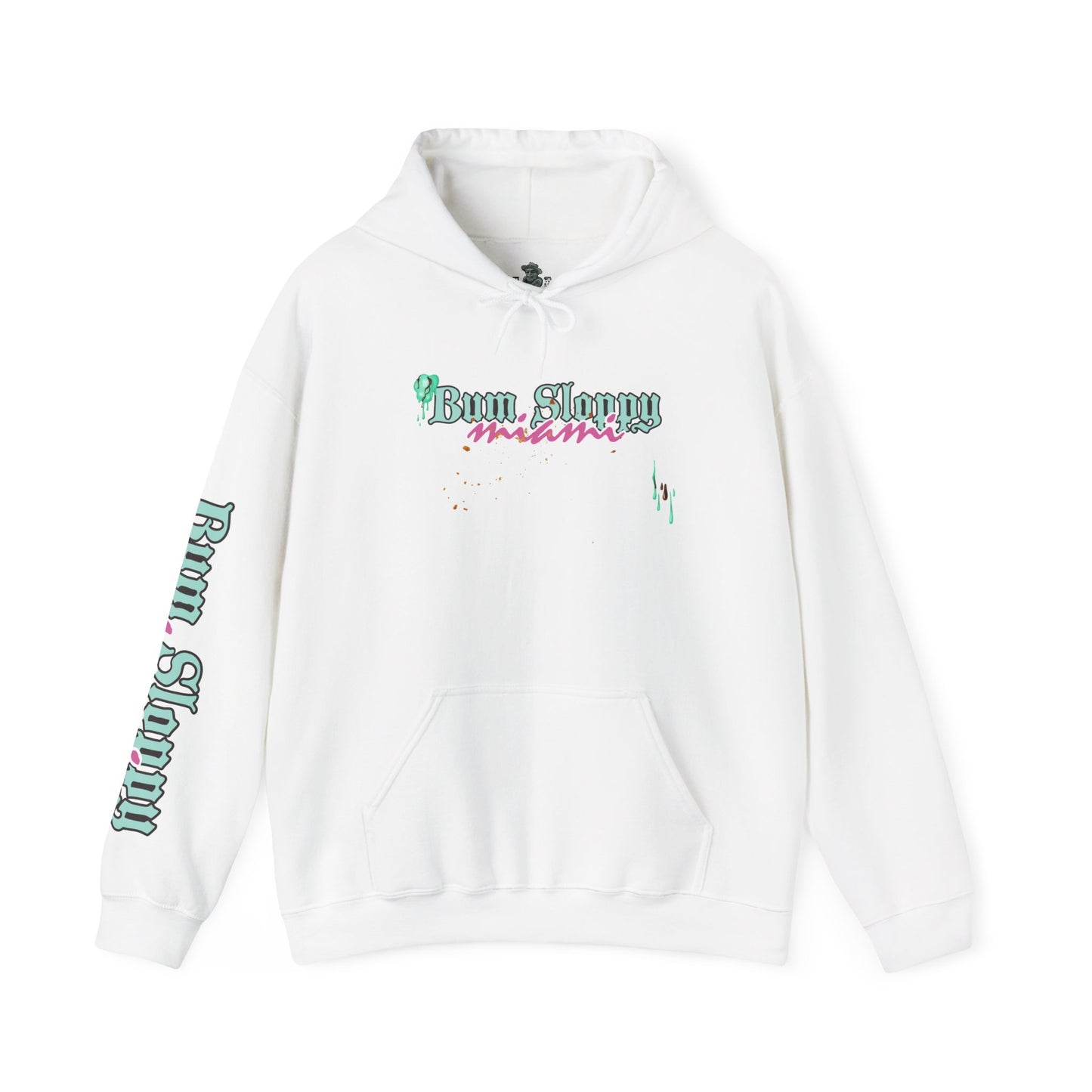 Bum Sloppy Miami MC Sunny Daze Heavy Blend Hooded Sweatshirt with Seaside Snack Stains