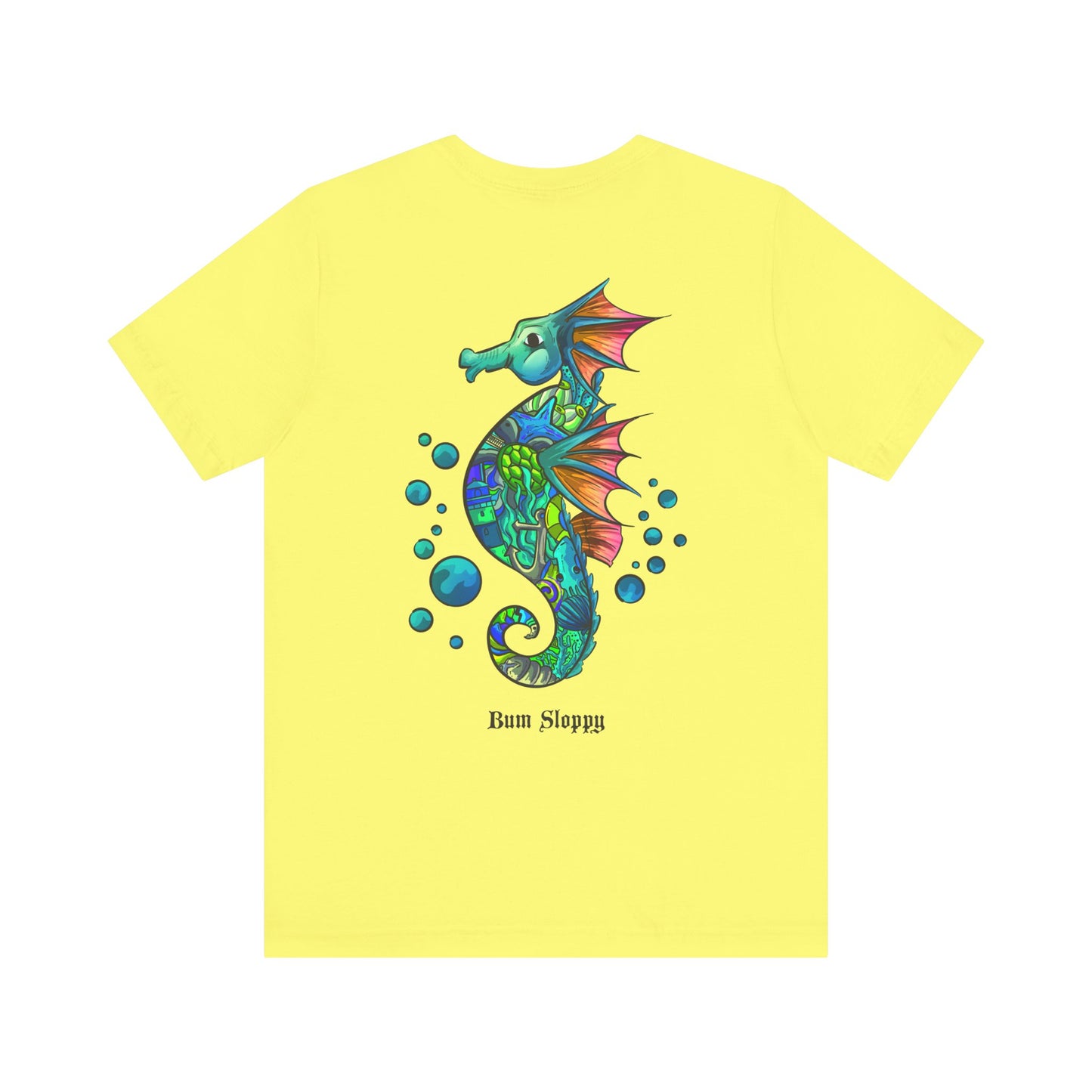 Doodle Seahorse with Mayo and Sauce Splatter