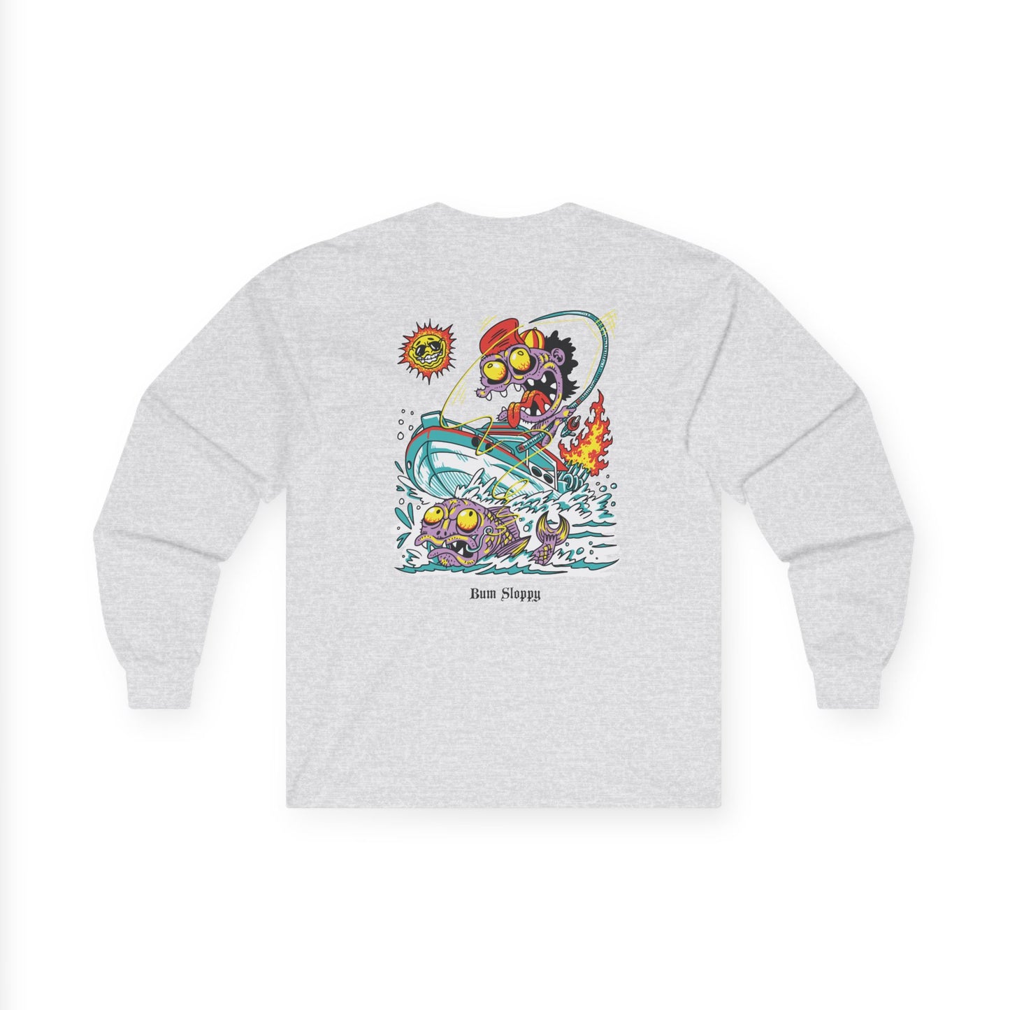 Gnarly Fishing Long Sleeve with Fish Gutting Blood Stains