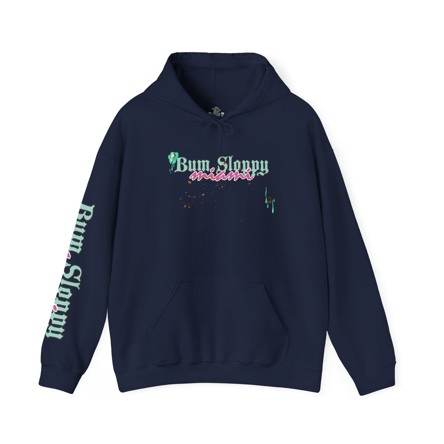 Bum Sloppy Miami MC Sunny Daze Heavy Blend Hooded Sweatshirt with Seaside Snack Stains