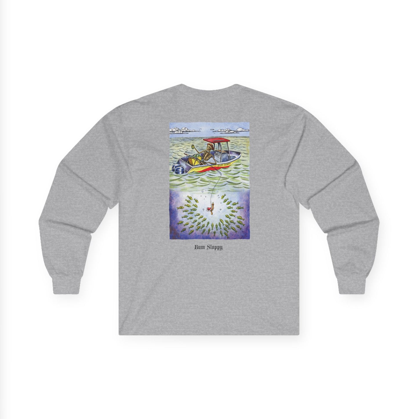 Patient Fisherman Long Sleeve with Fish Gutting Blood Stains