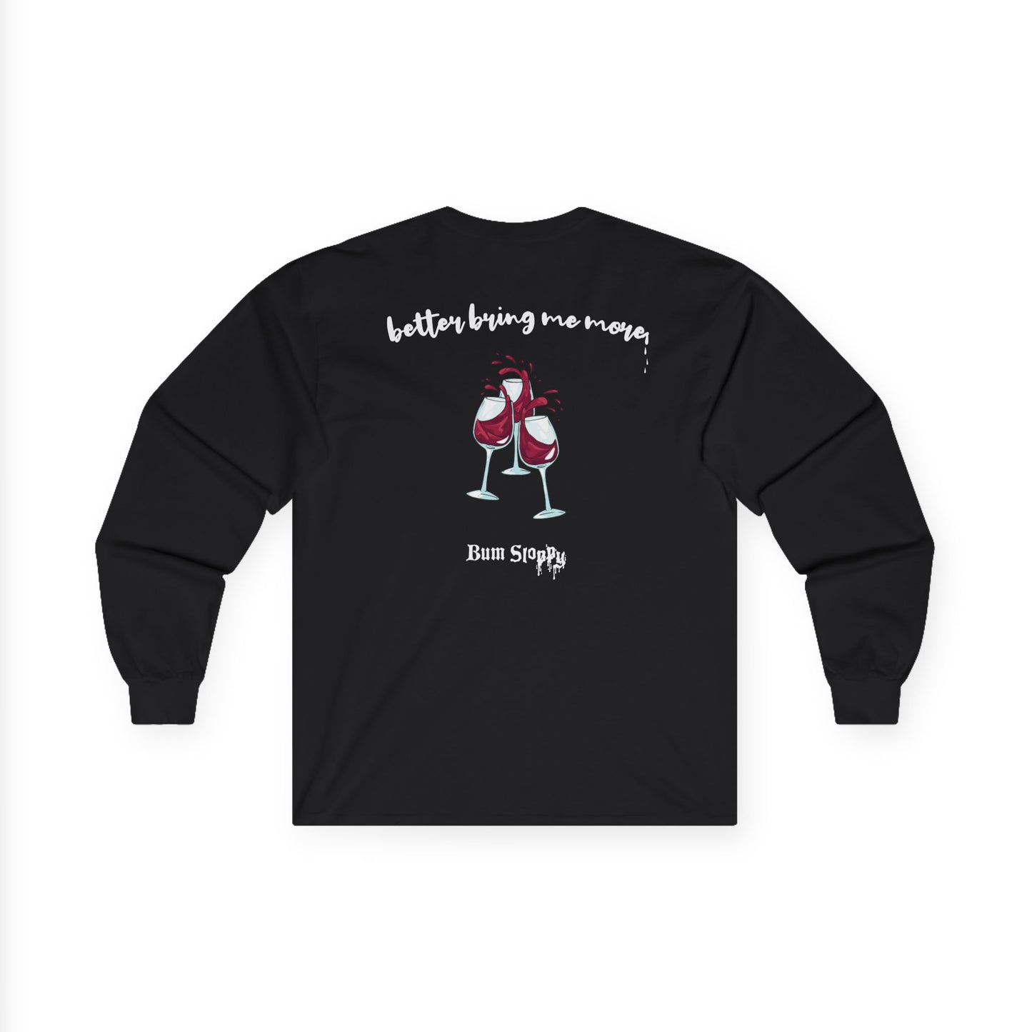 Forgetting My Words Long Sleeve with Wine and Blue Cheese Dressing Stains