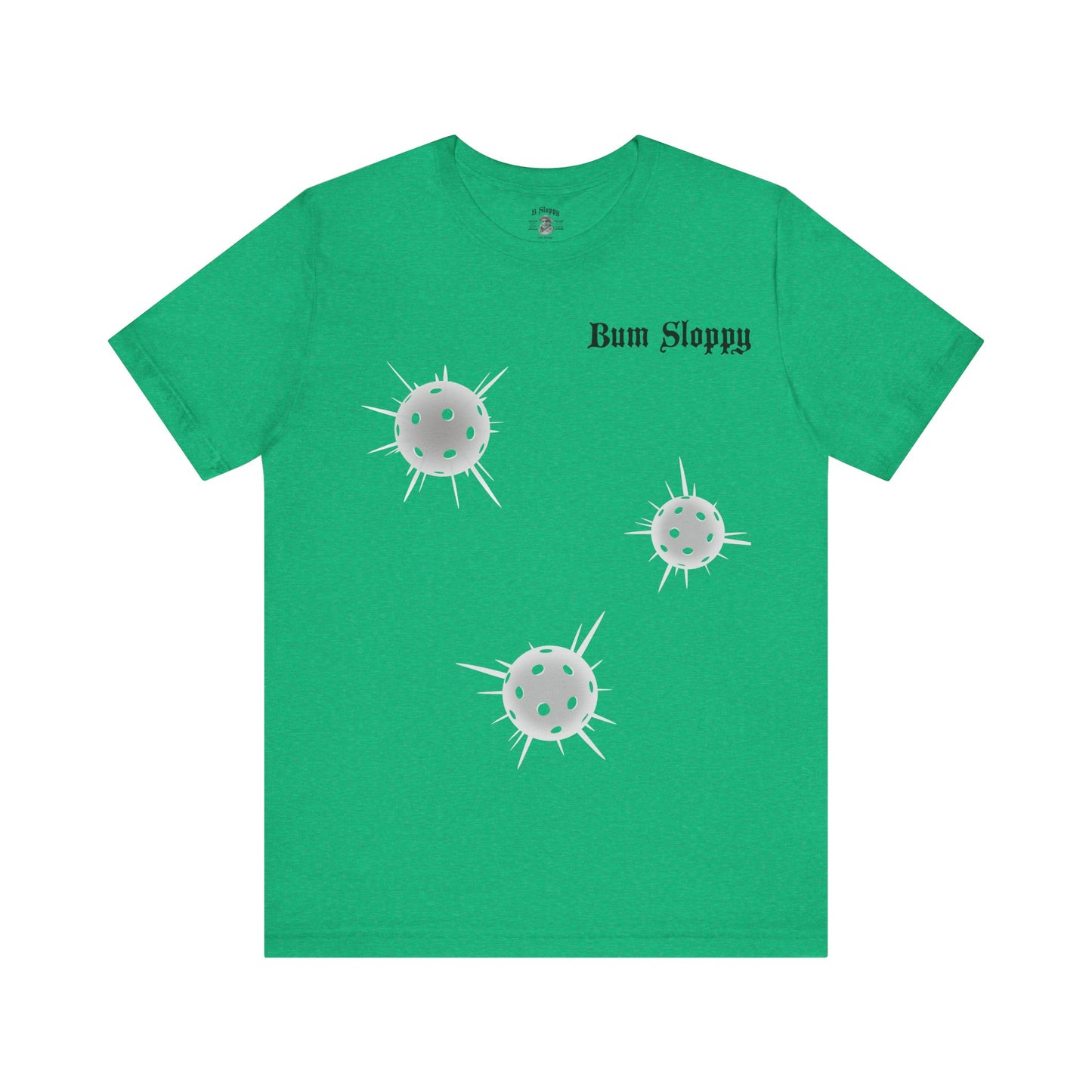 No-Holds Neon Men's Dink This! Pickleball Tee with Pickleball Strike Marks