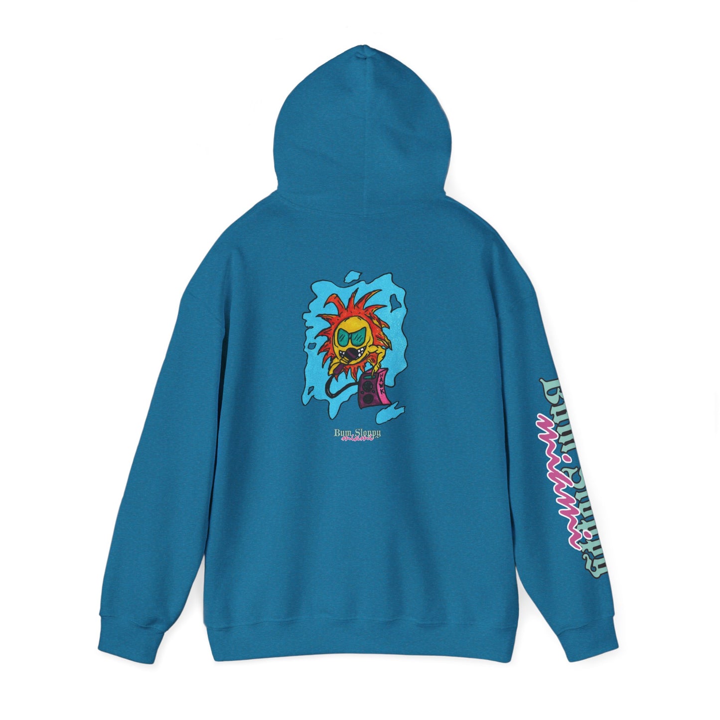 Bum Sloppy Miami MC Sunny Daze Heavy Blend Hooded Sweatshirt with Seaside Snack Stains