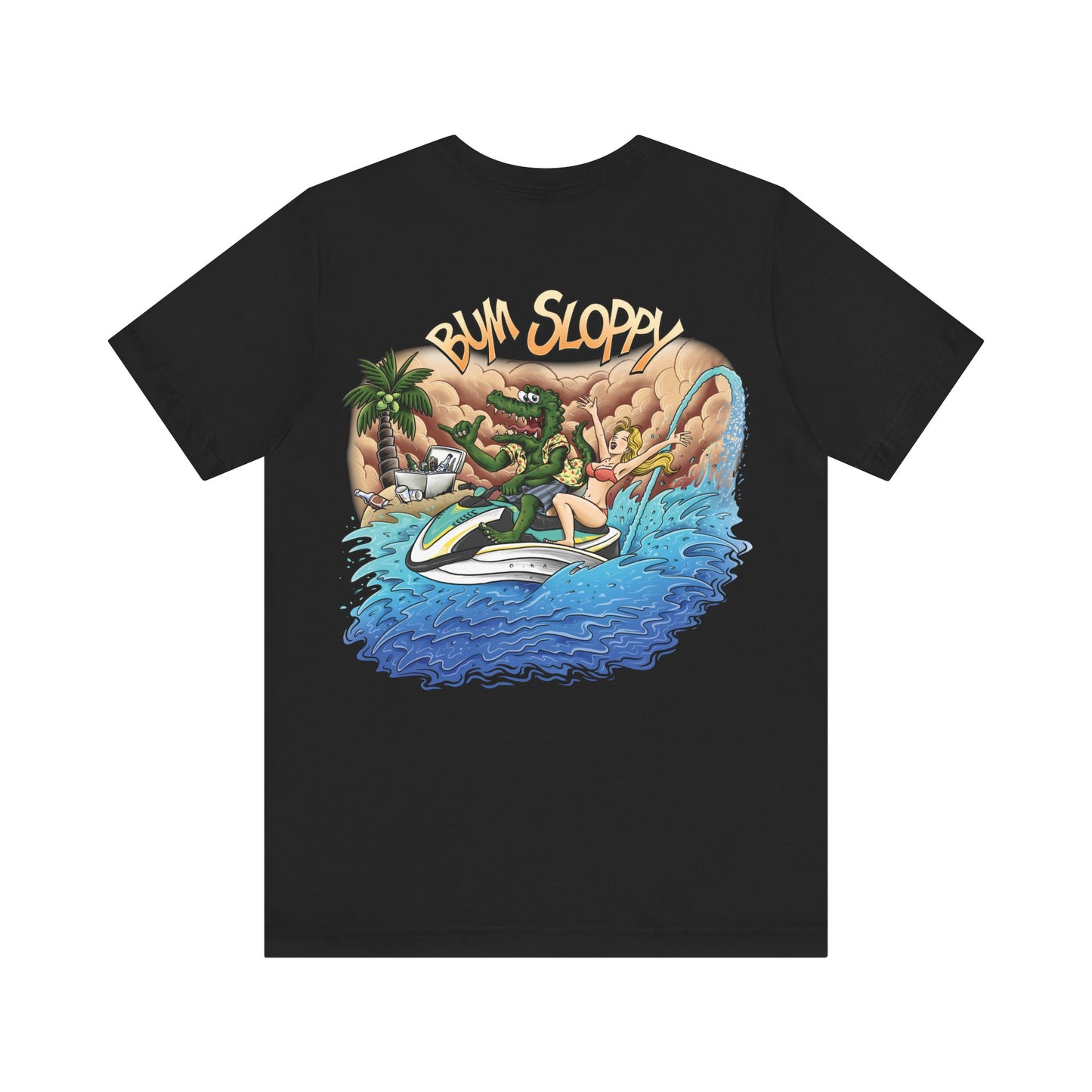 Jetski Gator with Taco, Hot Sauce and Nacho Cheese Stains