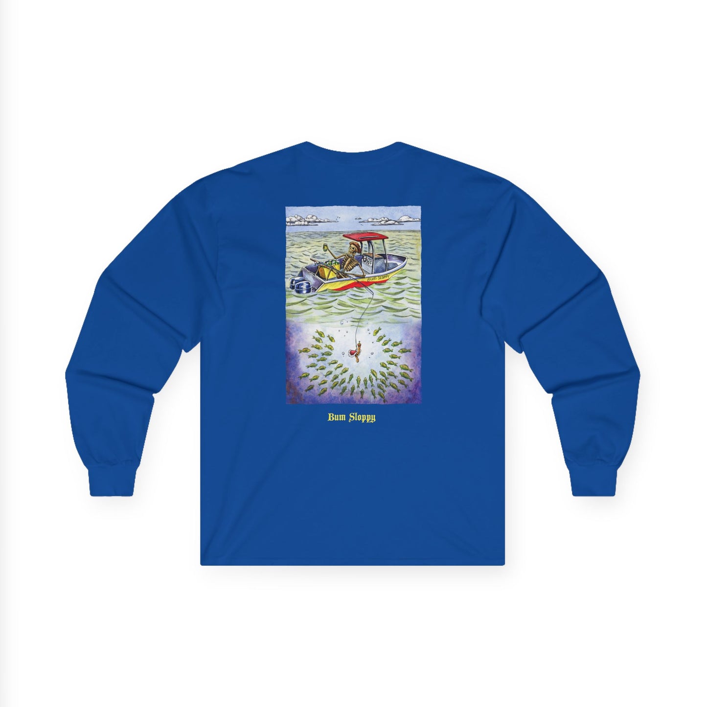 Patient Fisherman Long Sleeve with Fish Gutting Blood Stains