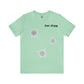 No-Holds Neon Men's Dink This! Pickleball Tee with Pickleball Strike Marks