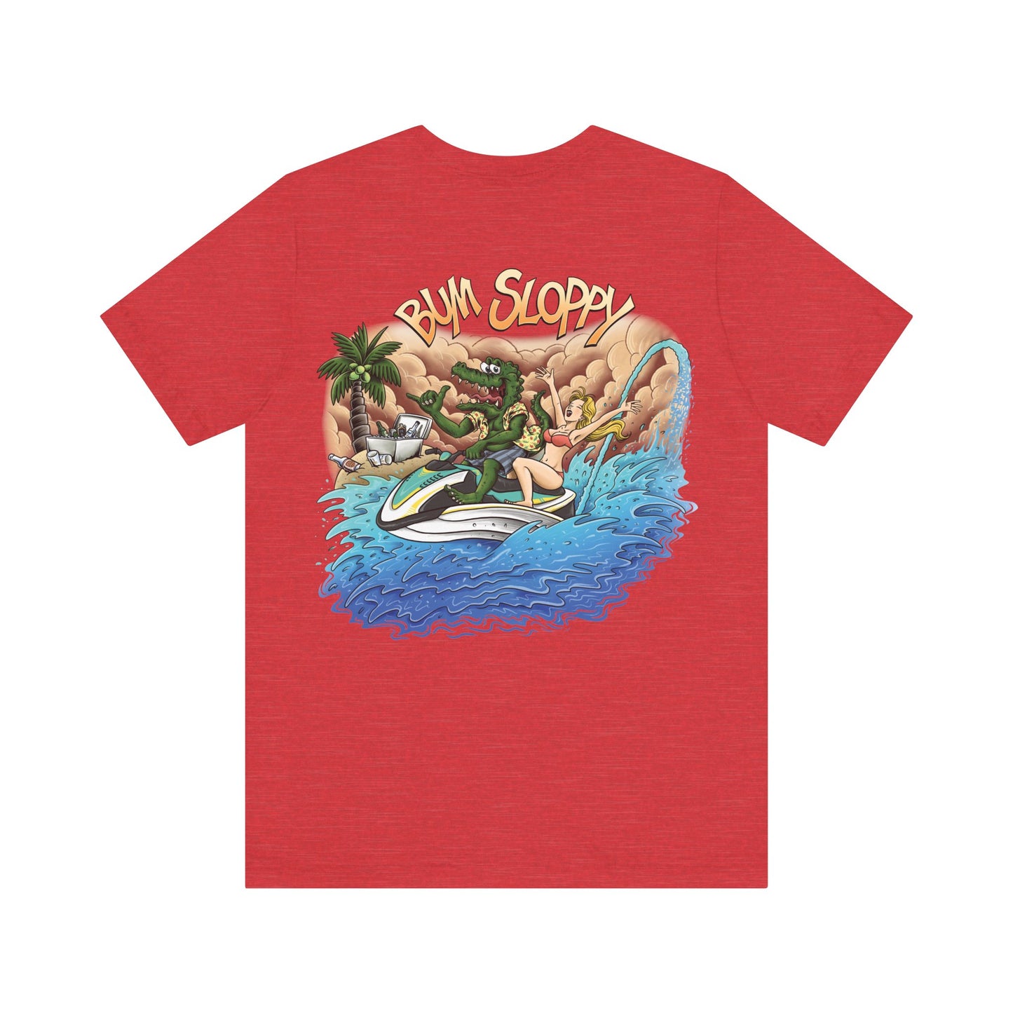 Jetski Gator with Taco, Hot Sauce and Nacho Cheese Stains