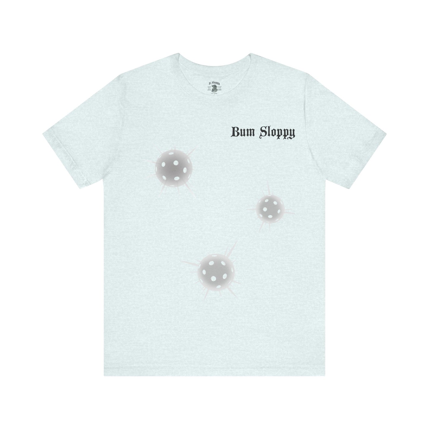 No-Holds Neon Men's Dink This! Pickleball Tee with Pickleball Strike Marks