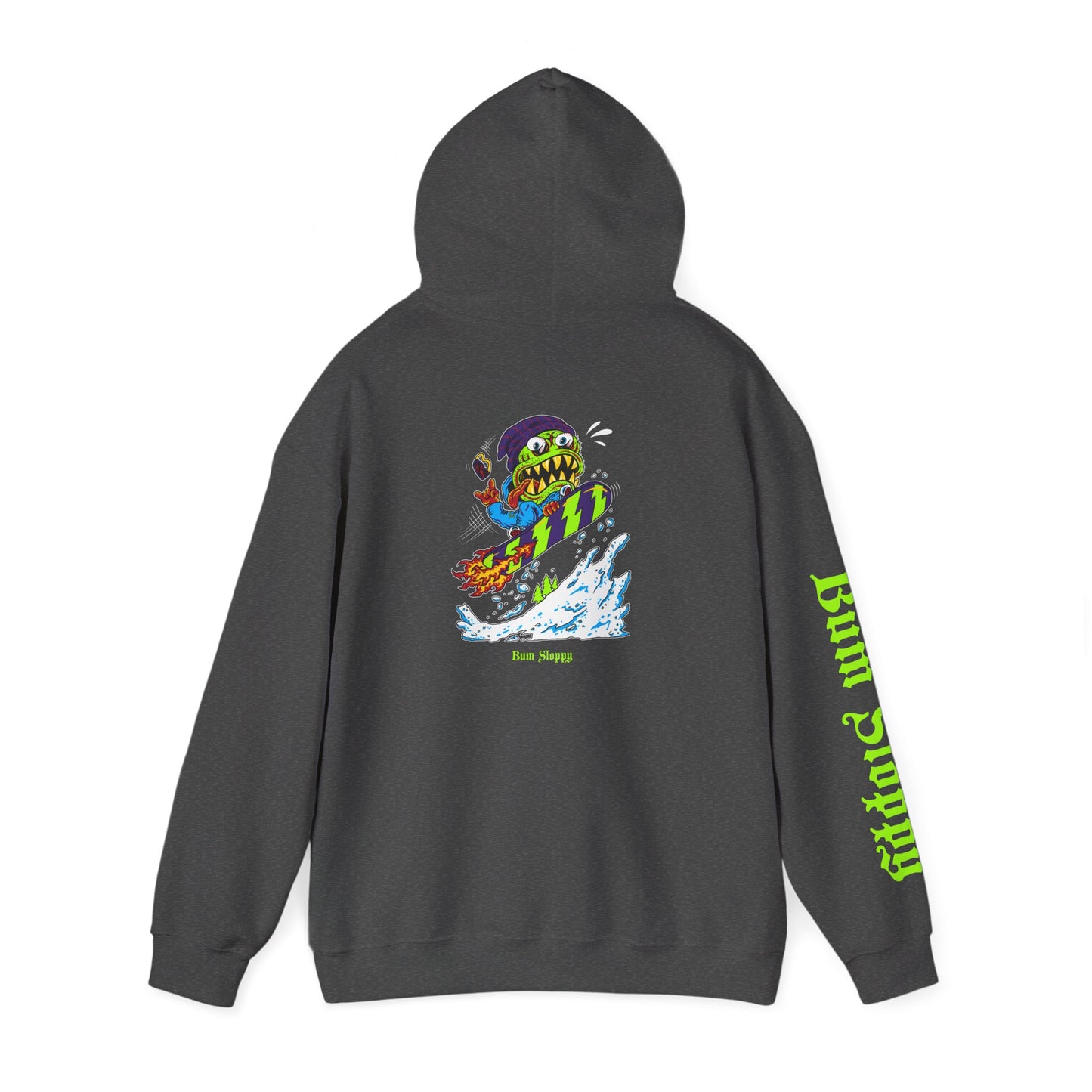 Gnarly Mute Grab with Chalet Snack Stains Heavy Blend Hooded Sweatshirt