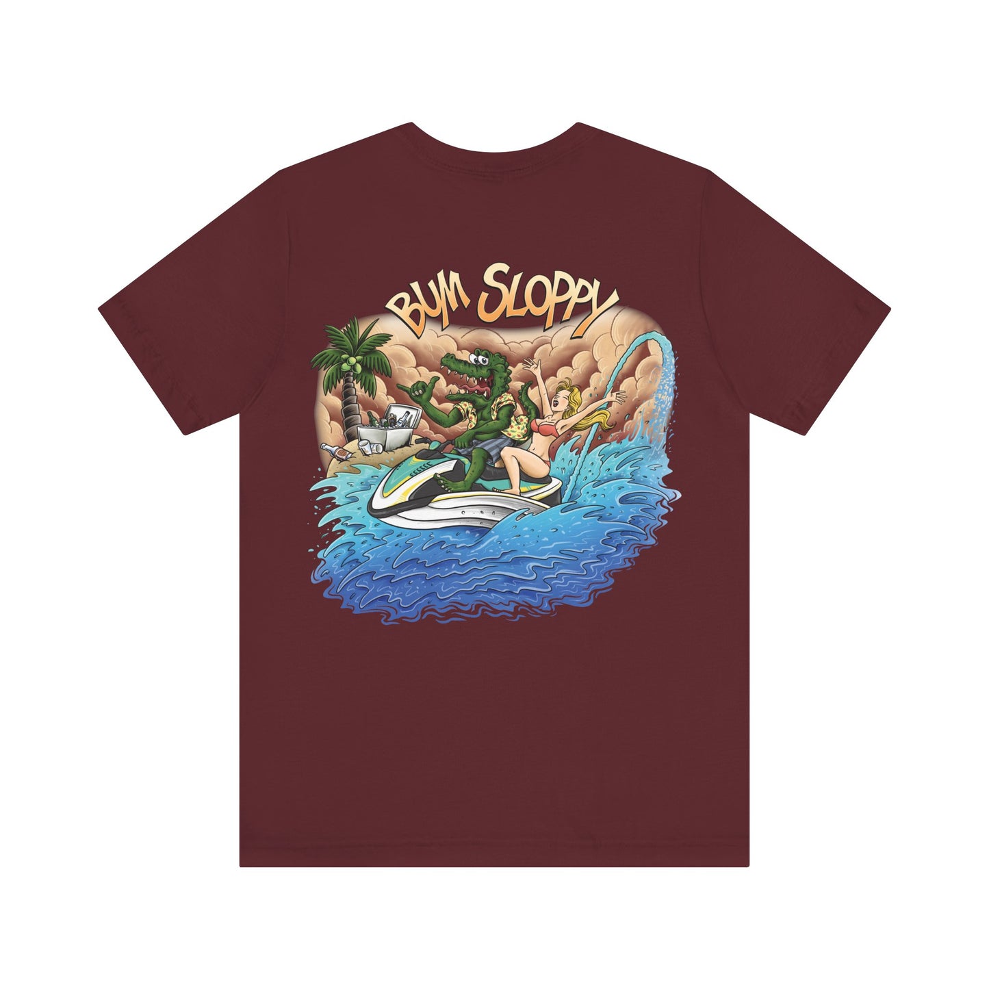 Jetski Gator with Taco, Hot Sauce and Nacho Cheese Stains