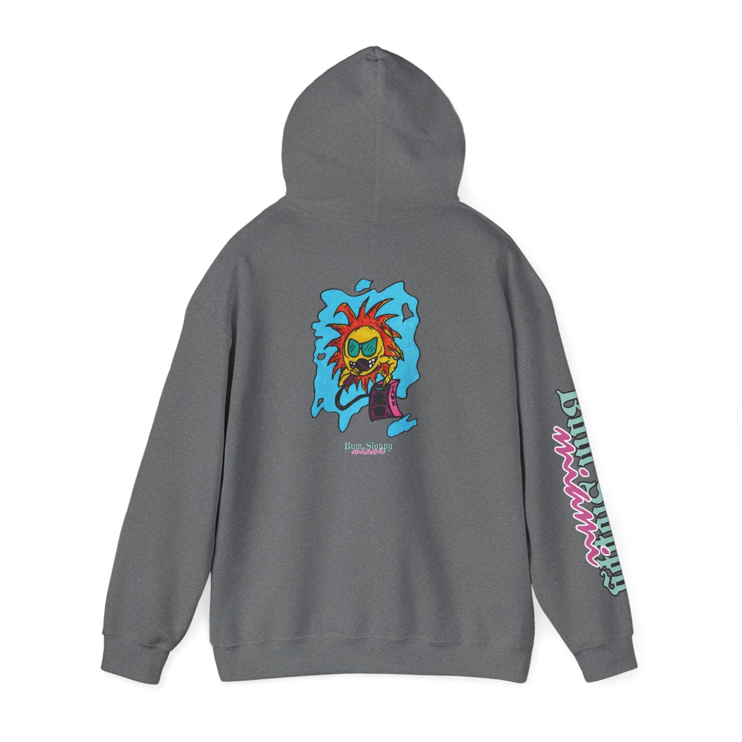 Bum Sloppy Miami MC Sunny Daze Heavy Blend Hooded Sweatshirt with Seaside Snack Stains