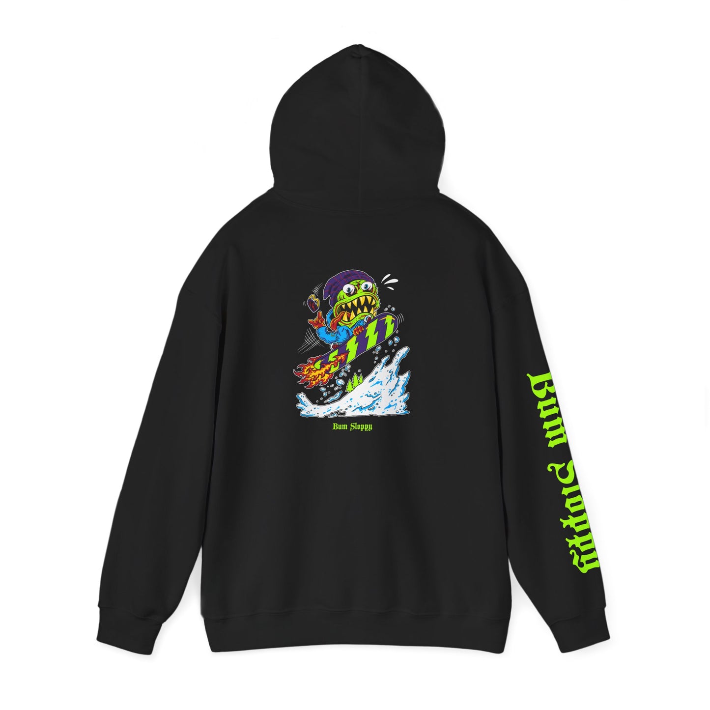 Gnarly Mute Grab with Chalet Snack Stains Heavy Blend Hooded Sweatshirt