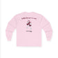 Forgetting My Words Long Sleeve with Wine and Blue Cheese Dressing Stains