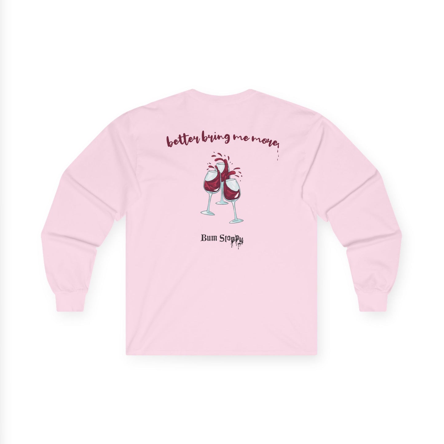 Forgetting My Words Long Sleeve with Wine and Blue Cheese Dressing Stains